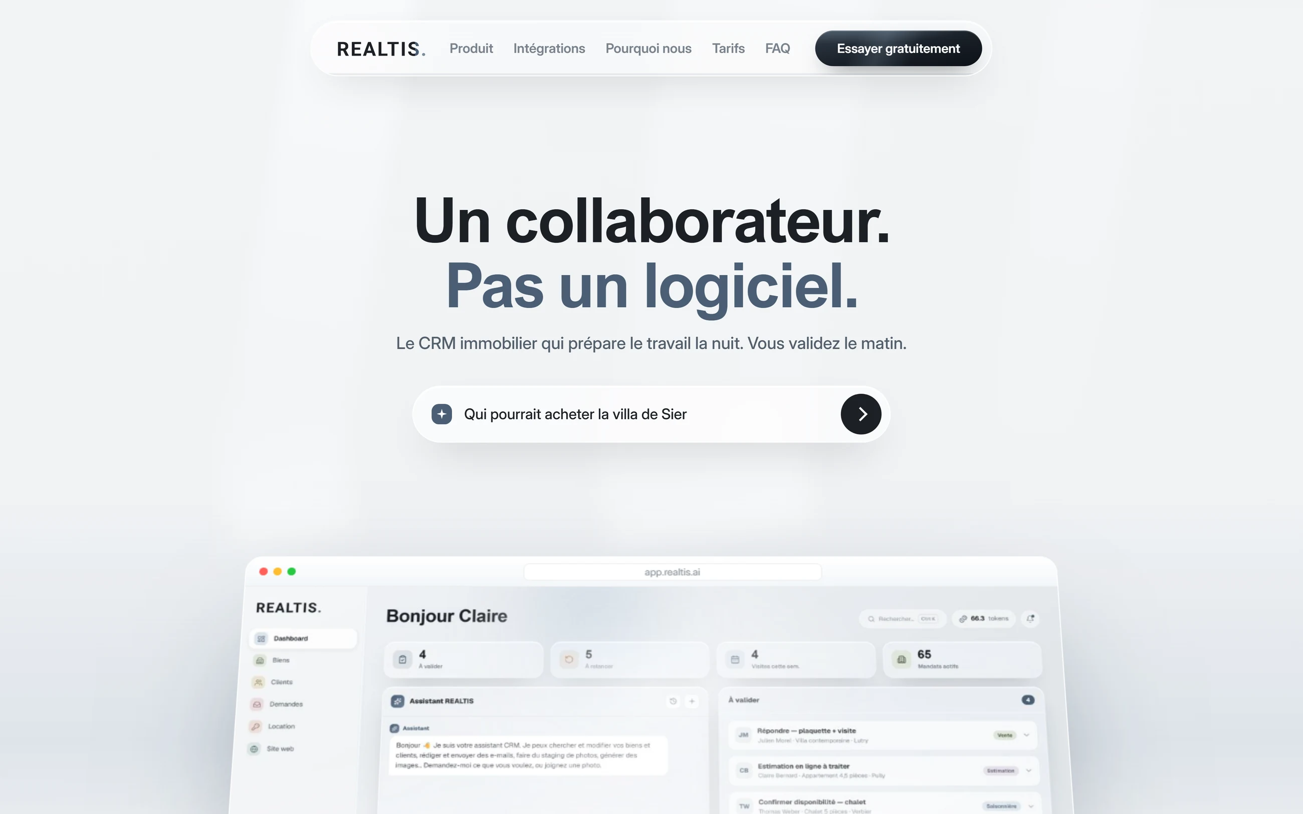 realtis.ai — property CRM we designed and built
