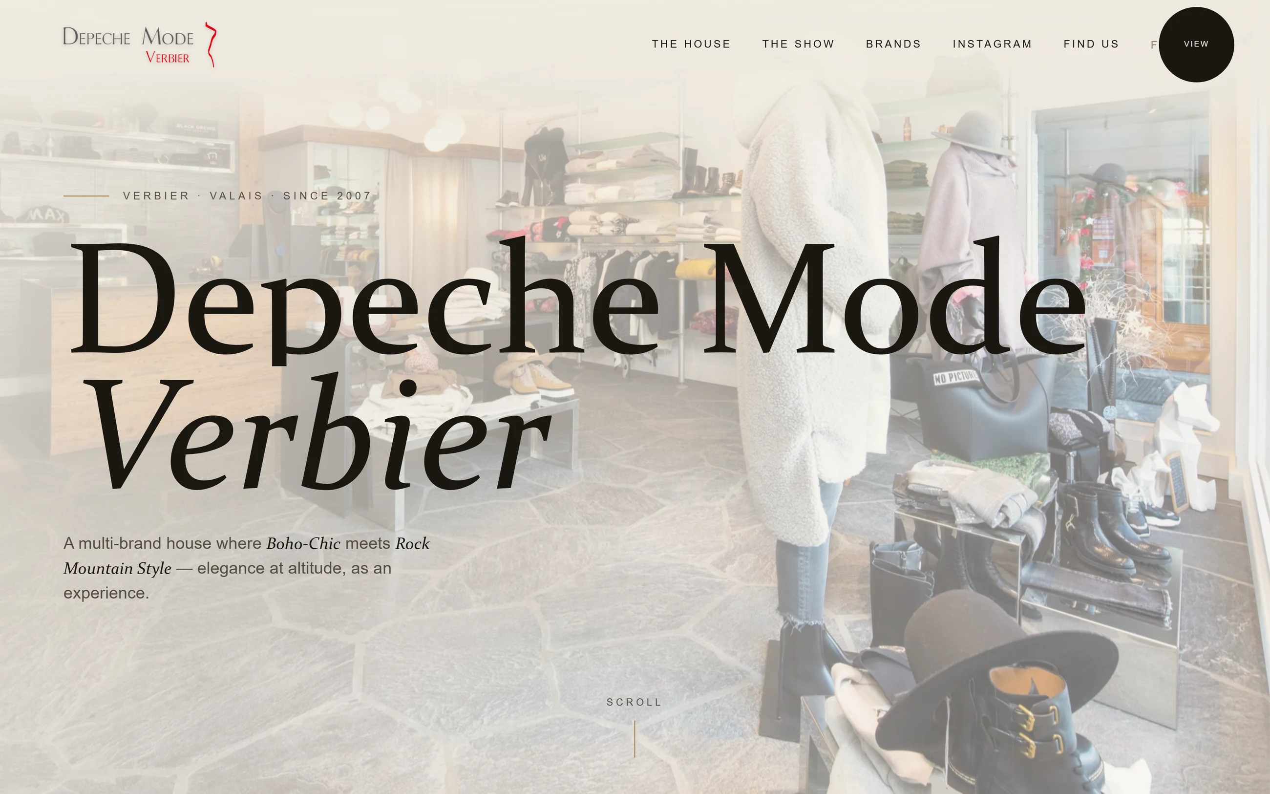 depechemodeverbier.ch — alpine boutique site we designed and built